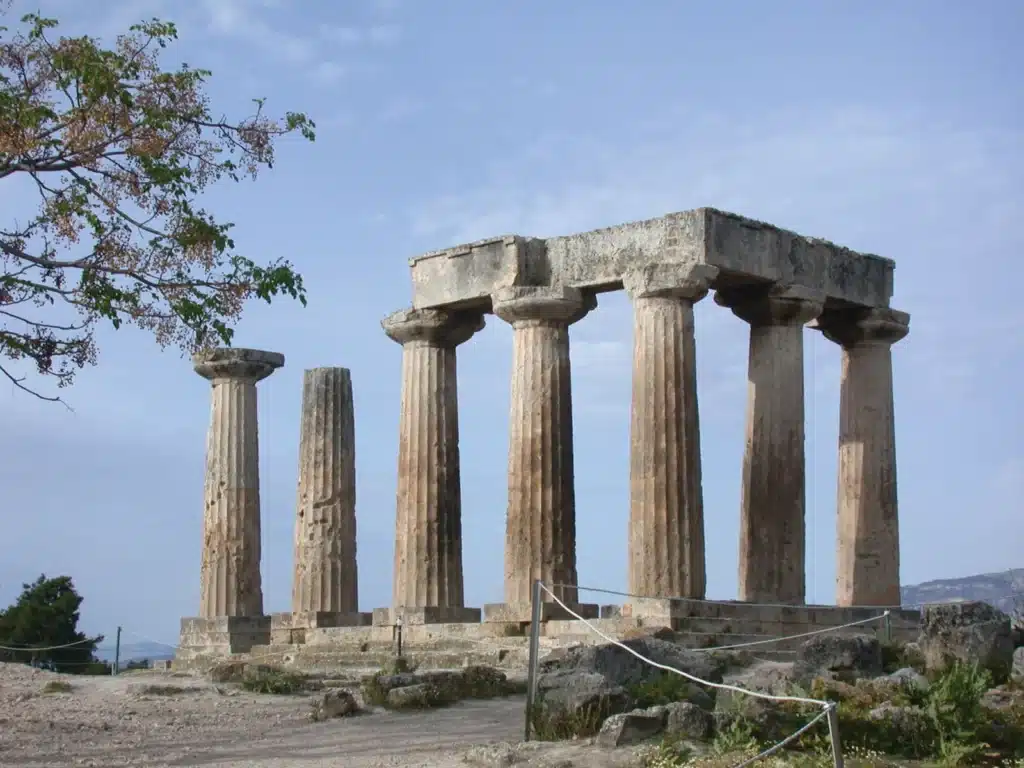 Day tour from Athens:  Visit the ruins of the Apollo Temple in Corinth.