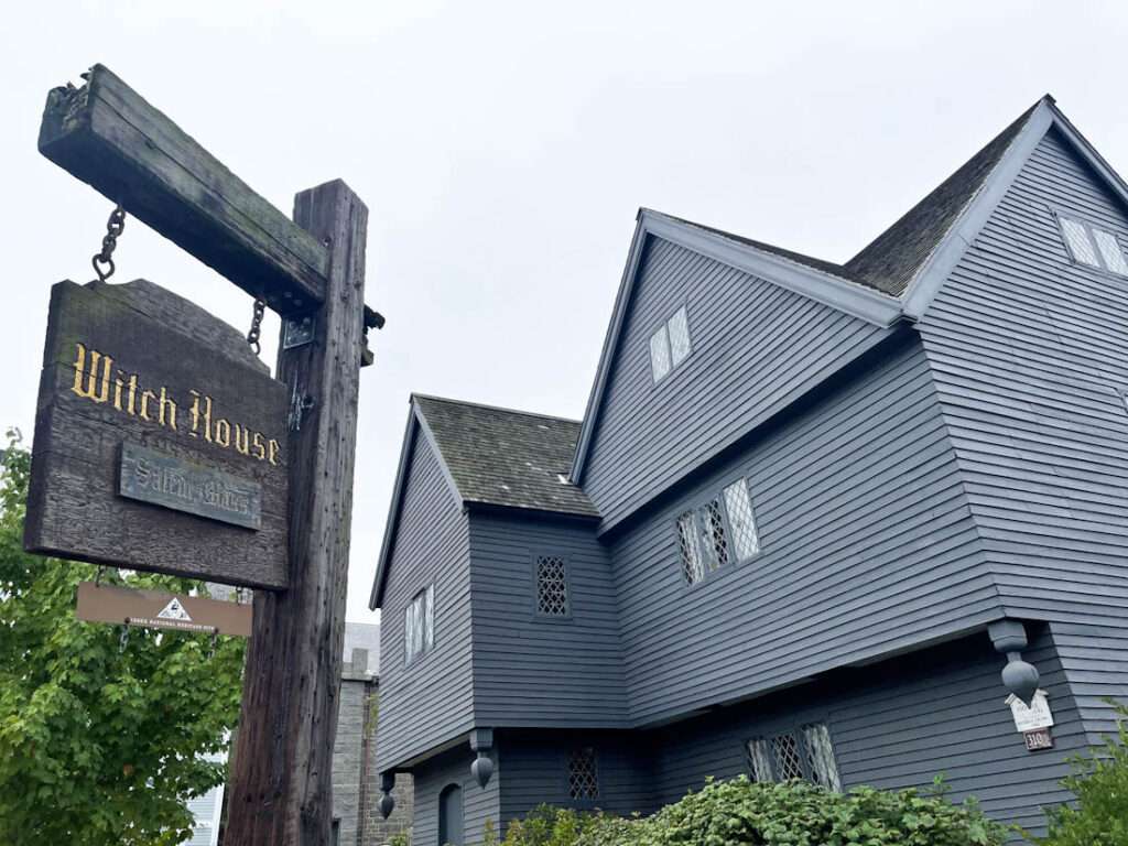 Day tours from Boston visit the "Witch House" in Salem, Massachusetts.