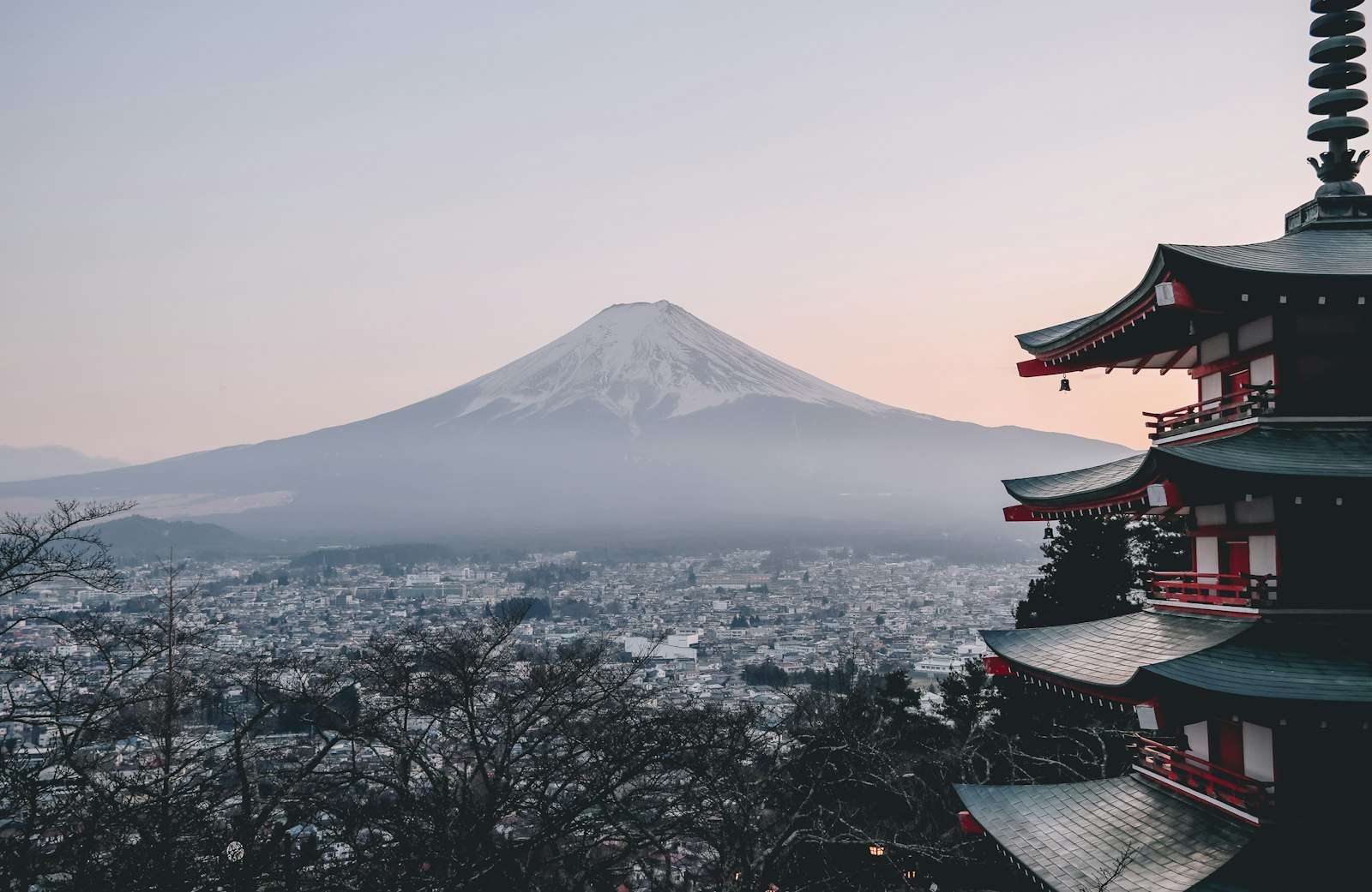 The Chureito Pagoda and Mount Fuji