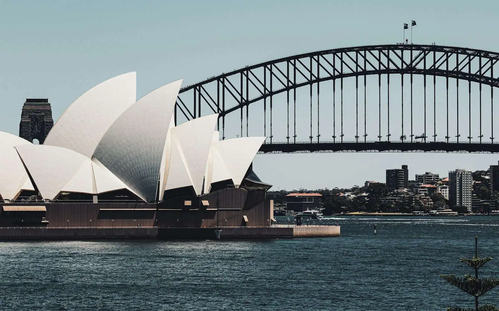 The Sydney Opera House and Harbour Bridge